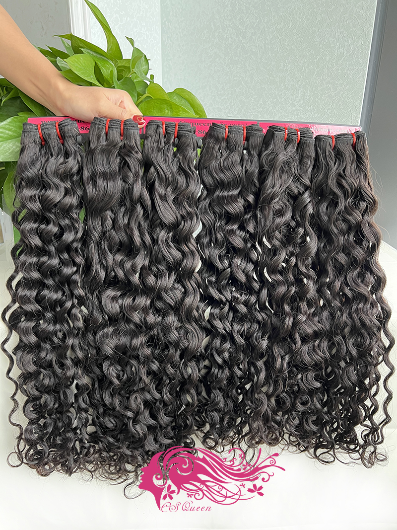 Csqueen Raw French Curly 2 Bundles 100% Human Hair Unprocessed Hair